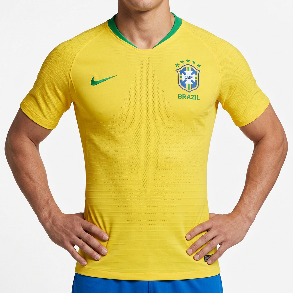Camisa Brasil Modelo Jogador (Ajuste Slim)