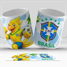 Caneca Brasil Mascote Canarinho